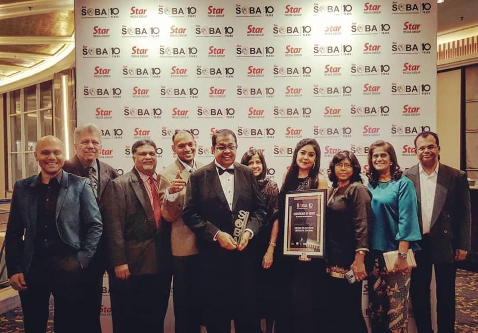 The Big Rajah Wins the Best Brand (Gold) Prize at the Star Outstanding Business Awards (SOBA) 2019