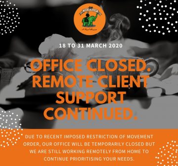 Continue Remote Support through Temp Office Closure (MCO Period)